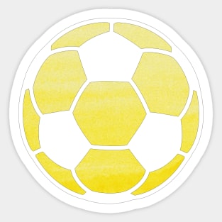 Soccer Ball Yellow Sticker